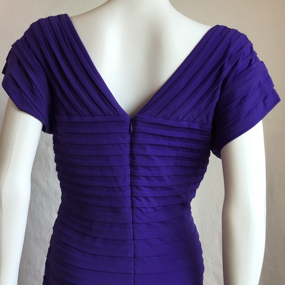 London Times Purple Bandage Dress - Picture 6 of 7